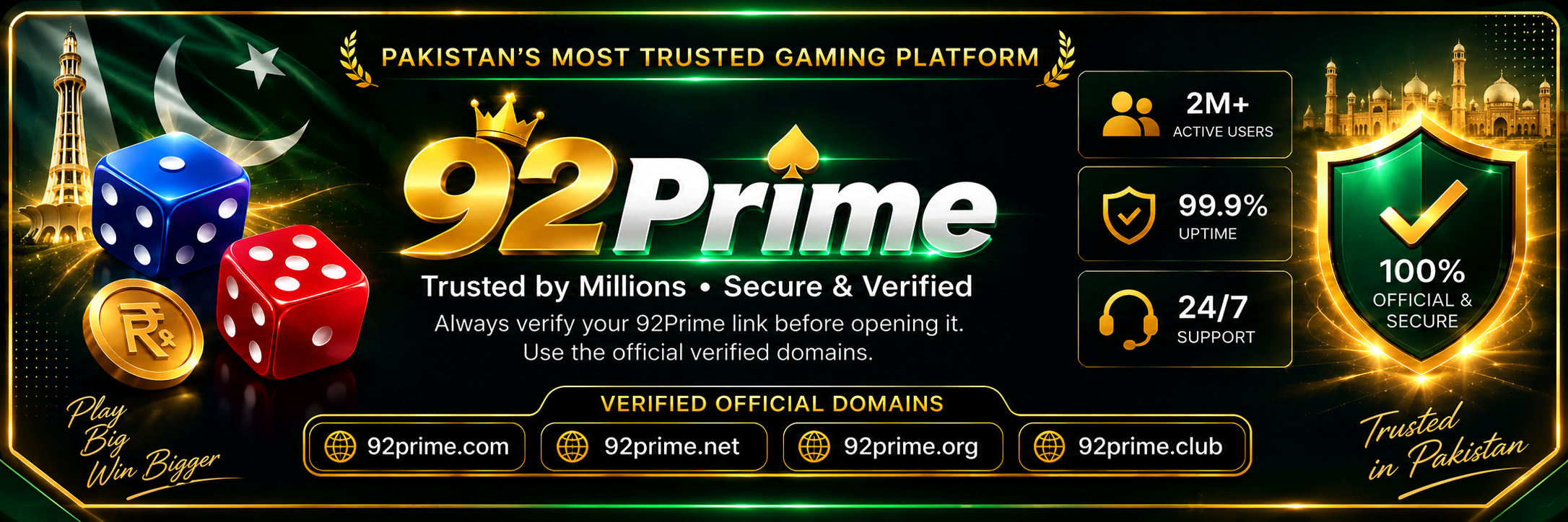 92 Prime trusted gaming platform