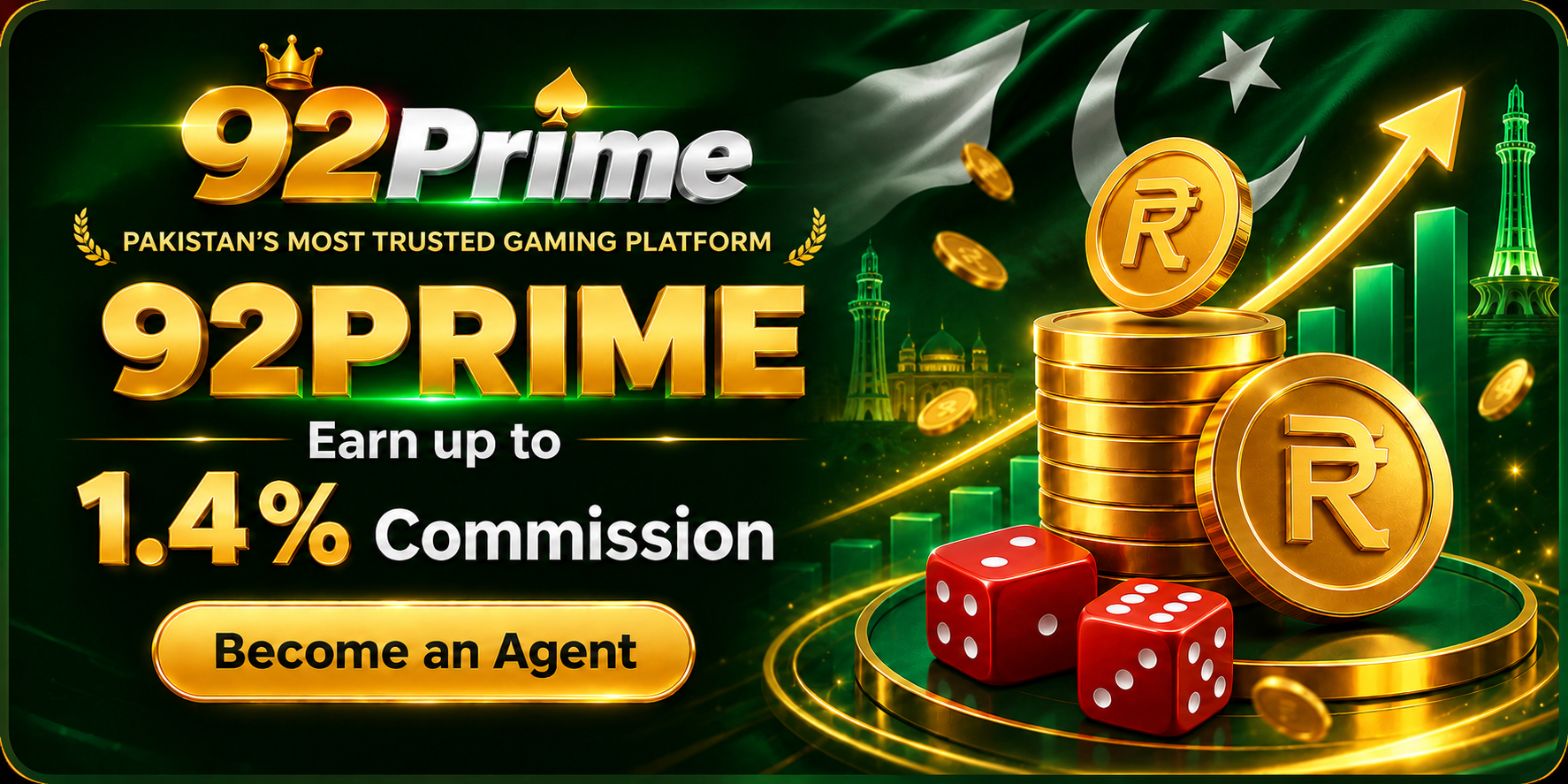92 Prime — Earn up to 1.4% Commission — Become an Agent